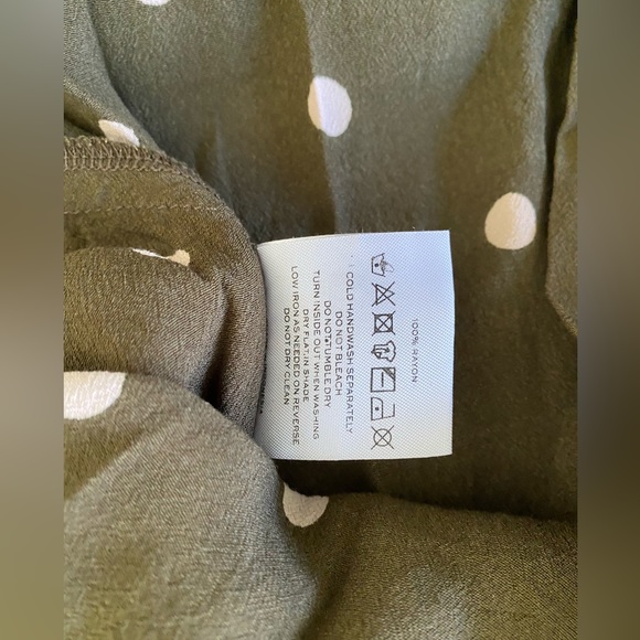 Faithful the Brand- Olive Polka Dot Button Down - Picture 8 of 8